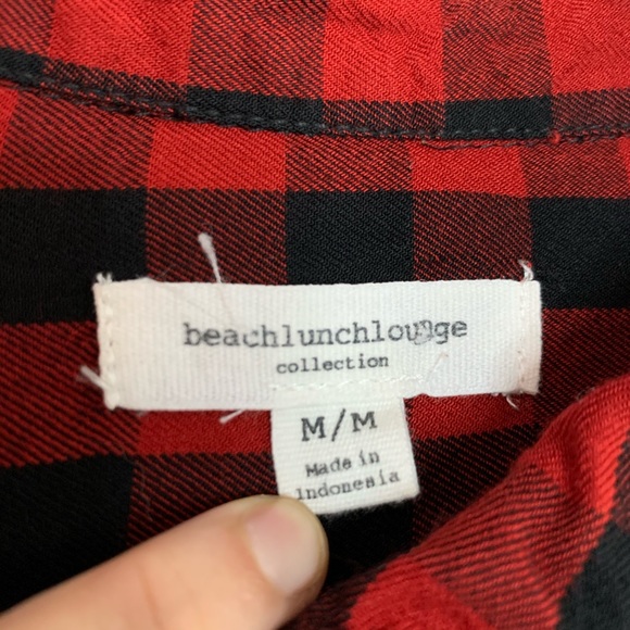 BEACHLUNCHLOUNGE Embroidered Buffalo Check Shirt - Picture 3 of 8